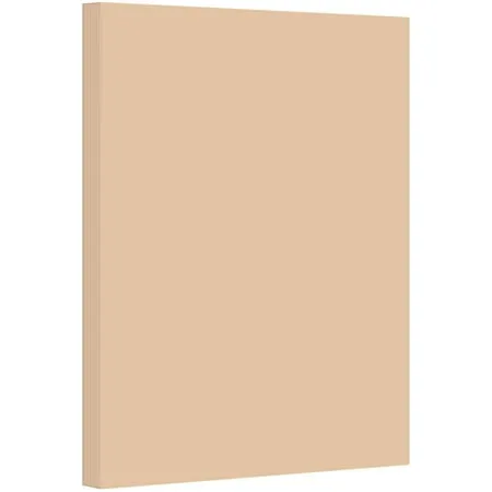 Tan Pastel Color Card Stock Paper, 67lb Cover Medium Weight Cardstock, for Arts & Crafts, Coloring, Announcements, Stationary Printing at School, Office, Home | 8.5 x 11 | 50 Sheets Per Pack