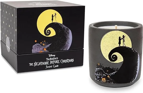 Disney The Nightmare Before Christmas 7-Ounce Scented Candle In Concrete Jar