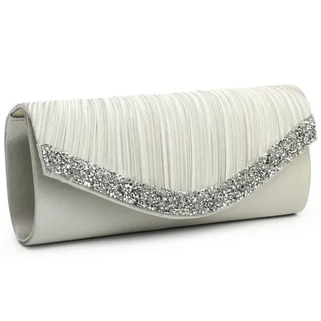 Dasein Clutch Purses for Women Evening Bags Formal Clutches with Rhinestones for Wedding Party Prom Dressy Purse