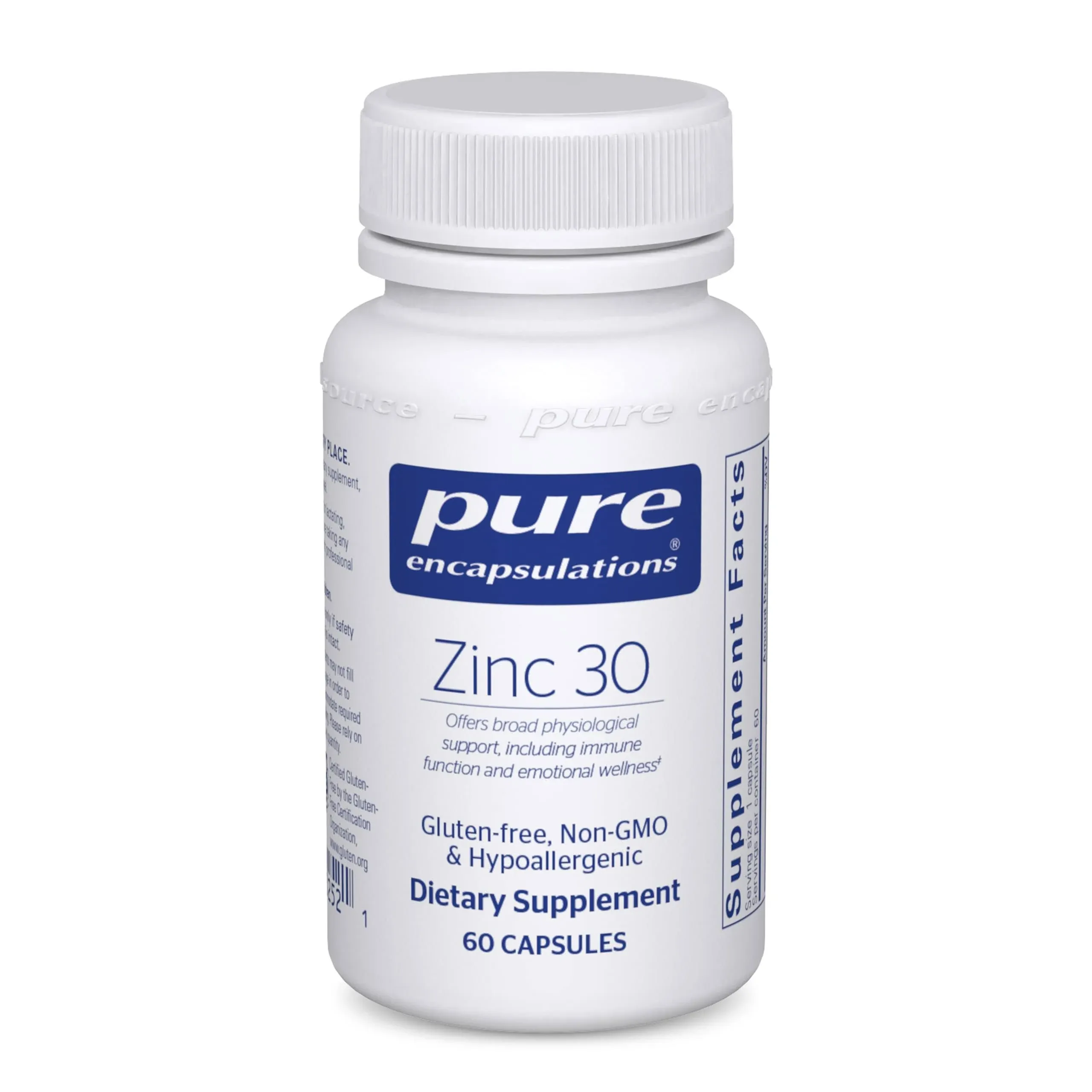 Pure Encapsulations - Zinc 30 - 60 Capsules