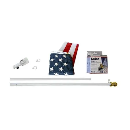 The Mansion Set,6ft. Pole w/U.S. Flag