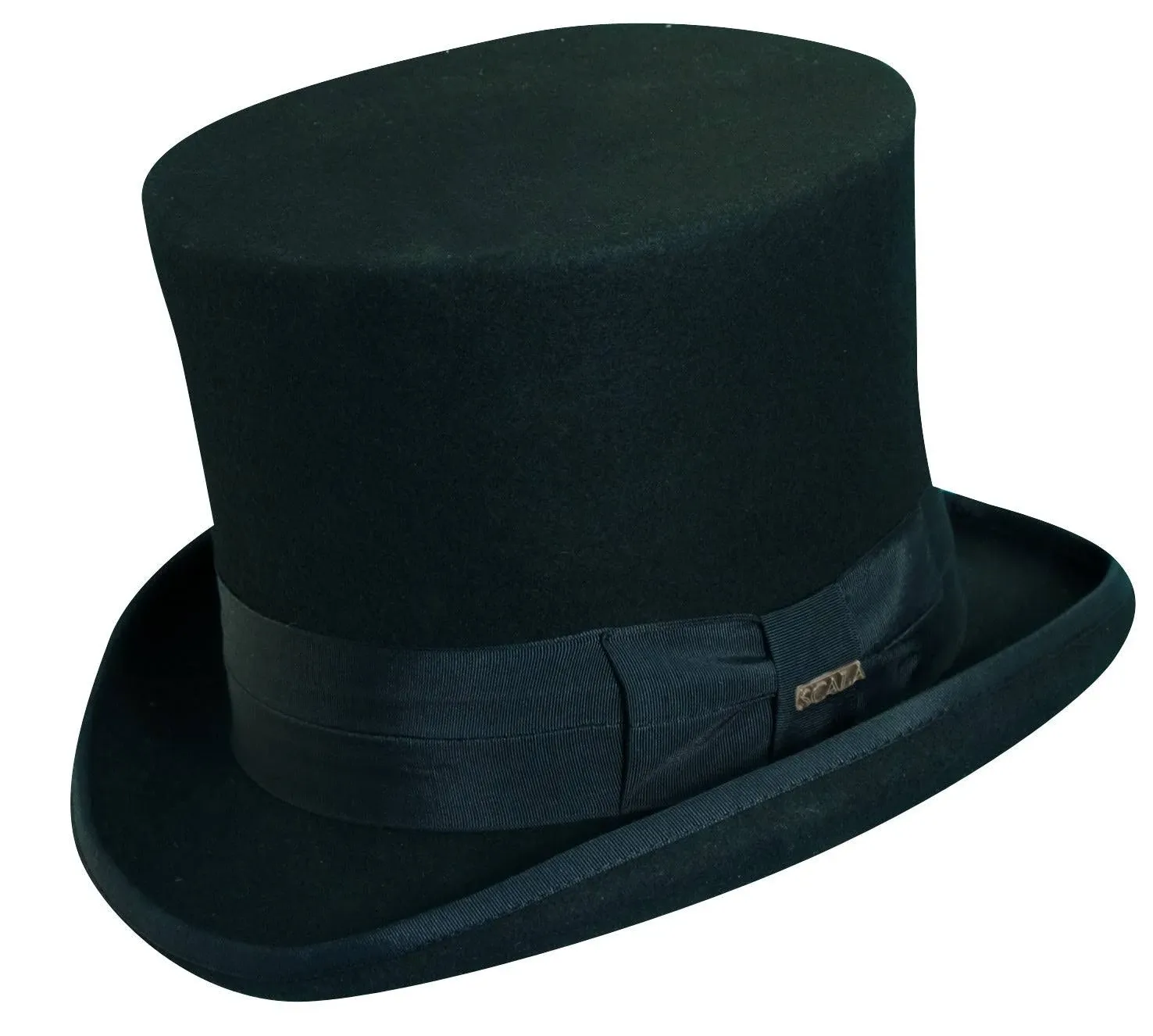 Dorfman Pacific Scala Mad Hatter Top Quality Victorian Tuxedo Top Large Hat, Black