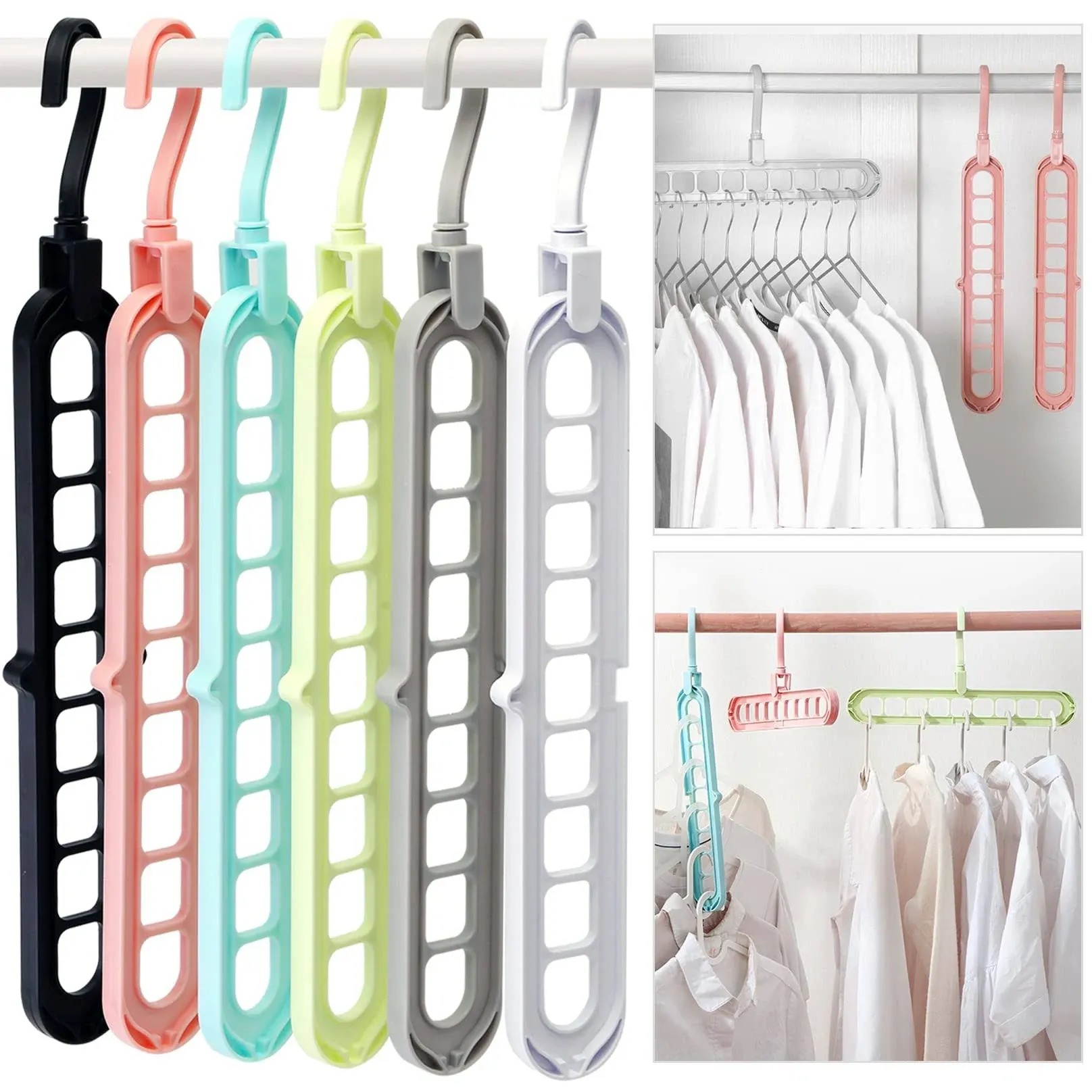 Closet Organizers and Storage,Colleg<wbr/>e Dorm Room Essentials,Pac<wbr/>k of 6 Multifun...