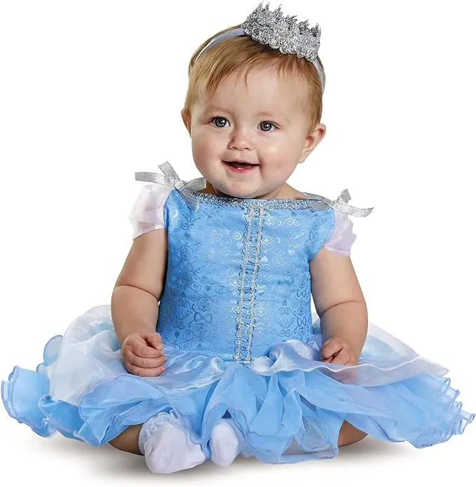 Rubie's Baby Girls Disney Princess Cinderella Prestige Infant Costume - Blue - Infant