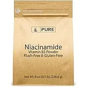 PURE ORIGINAL INGREDIENTS Niacinamide (8oz) Flush-Free Vitamin B3 Powder, Dietary Supplement