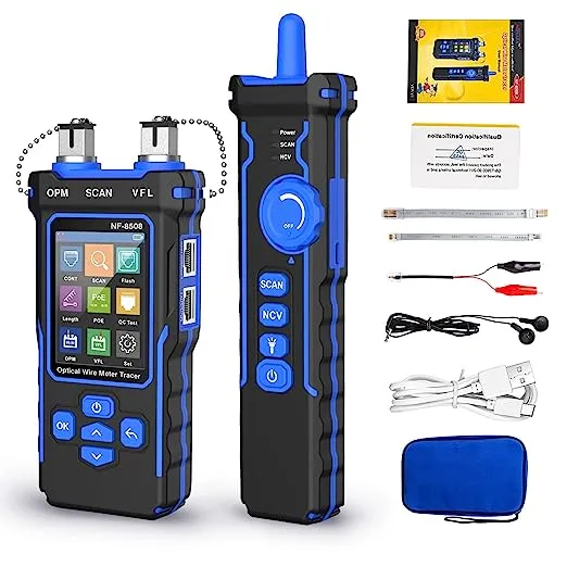 Noyafa Nf-8506 Network Cable Tester with IP Scanne Network Rate Test,/NCV POE/Ping/TDR CAT5 CAT6,Network Tester Cable Toner for RJ11 RJ45 LAN