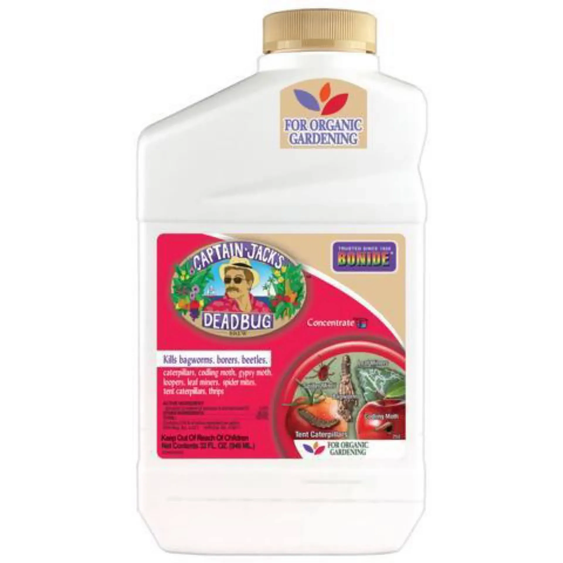 Bonide Captain Jack's Deadbug Brew, 32 oz Concentrate Outdoor Insecticide and Mite Killer for Organic Gardening