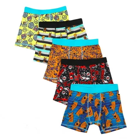 Bioworld Scooby Doo Classic Cartoon Characters Boys Underwear Boxer Briefs Set