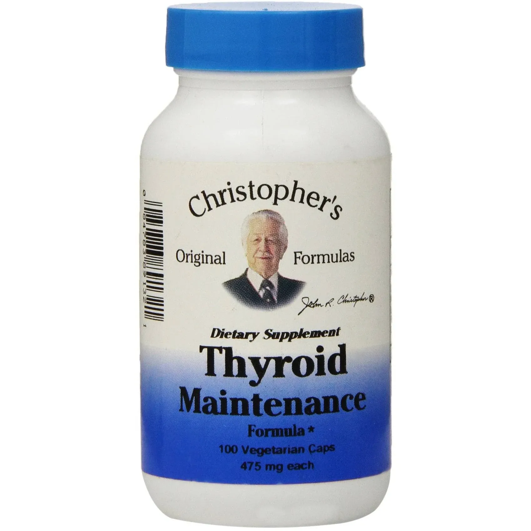 Christopher's Thyroid Maintenance - 475 mg - 100 Vegetarian Capsules