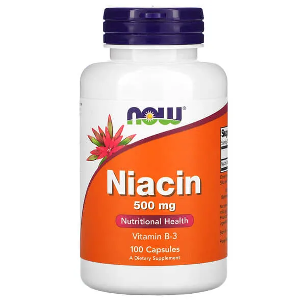 Now Foods, Niacin 500 mg Sustained Release - 250 tablets total