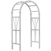 45"L x 21"W x 82"H Dublin Vinyl Arbor, White, VA68101