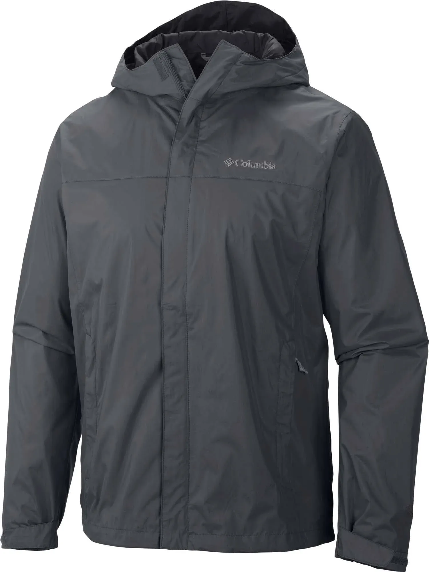 $201 Columbia Para Hombre Gris Grande y Alta Impermeable Impermeable Chaqueta con Capucha Talla 2X-