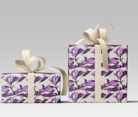 Wrapping Paper: Purple Floral