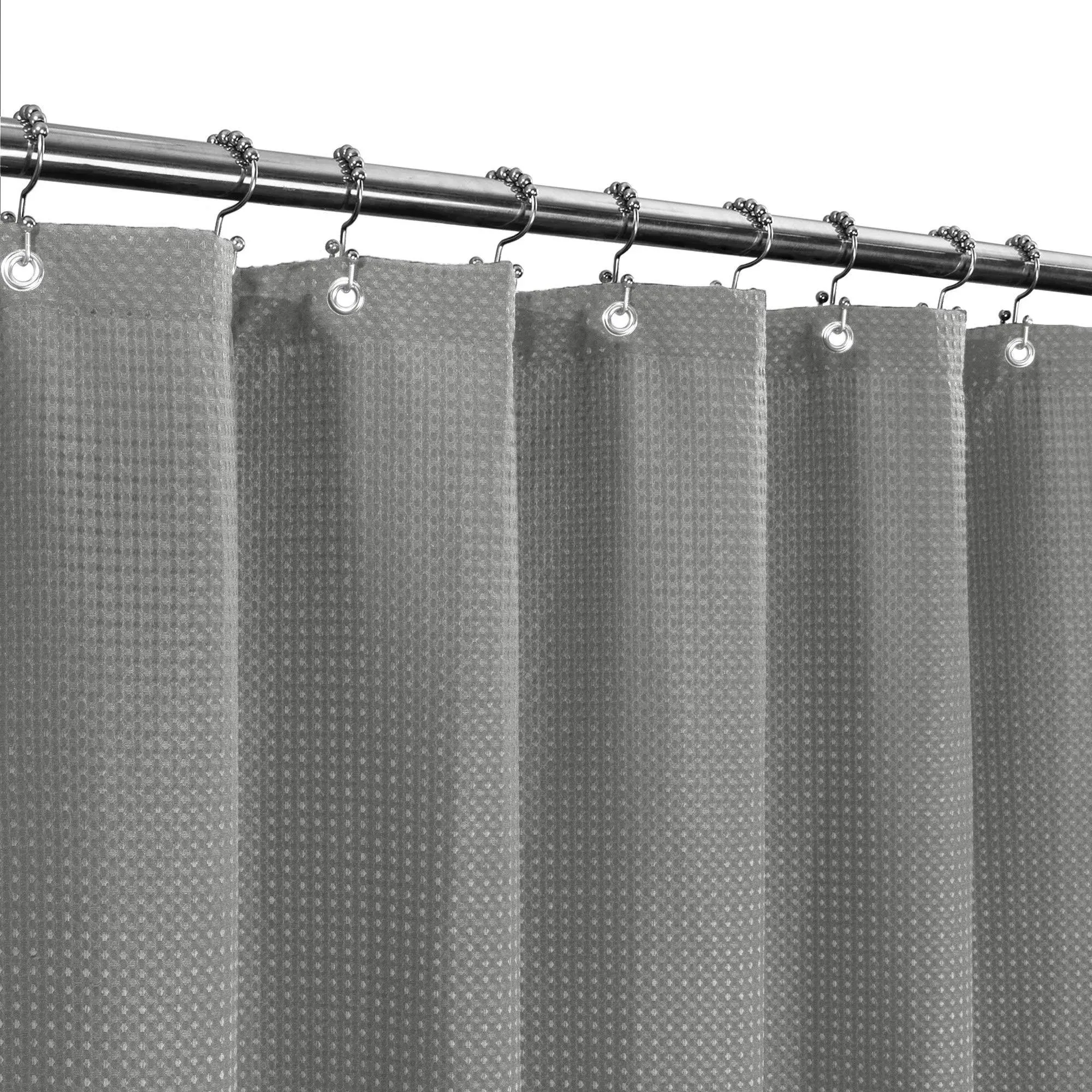 Stall Shower Curtain Fabric 36 x 72 inch, Waffle Weave, Spa, Hotel Luxury Spa...