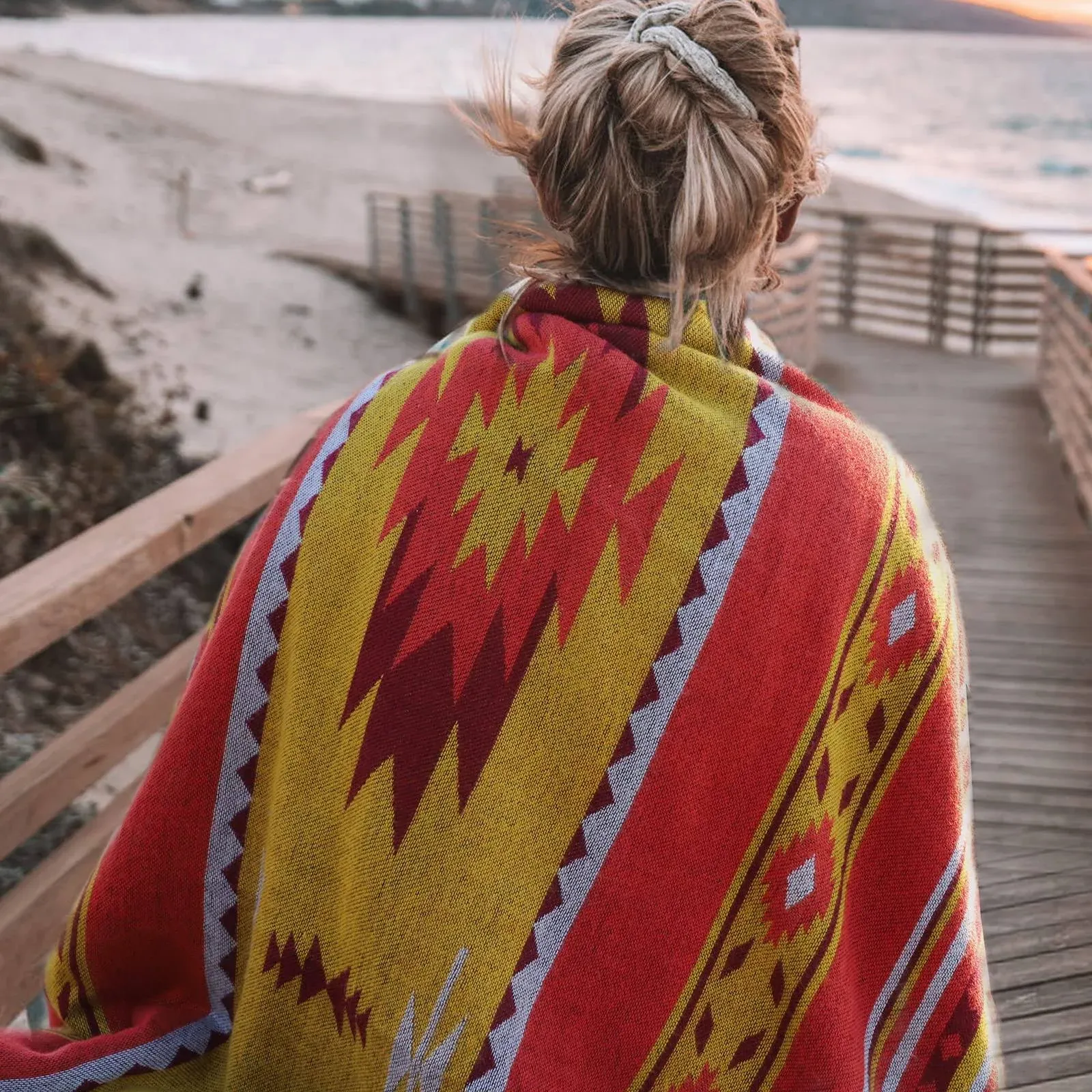 Aztec Patterned Throw Blanket