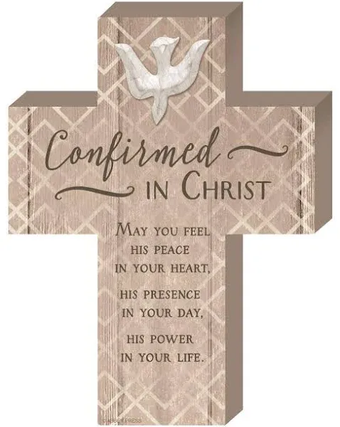 Confirmation Cross - Wooden, 8"