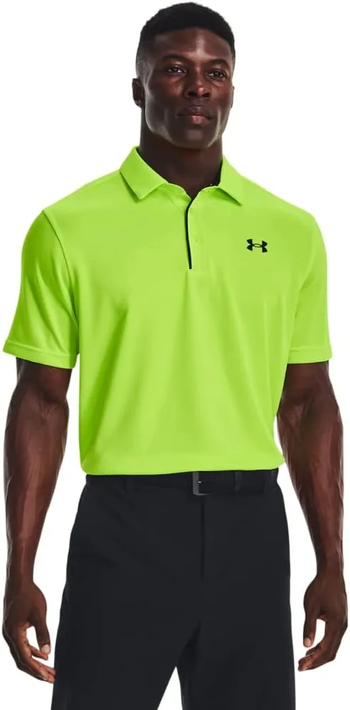 Under Armour Men's Tech Golf Polo , Red (600)/Graphite, Large