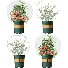 Soniuong 4 Pack Garden Neting Plant Insect Bird Barrier Mesh with Drawstring 3 ...