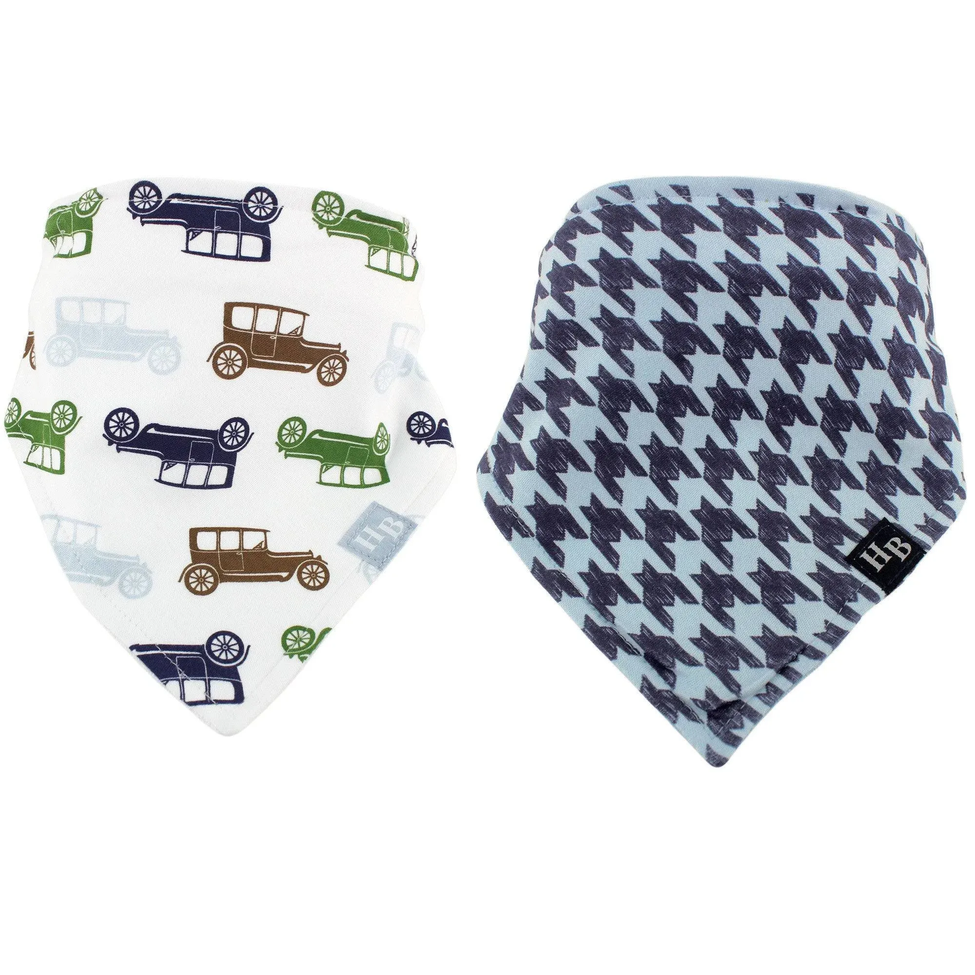 Hudson Baby Cotton Bandana Bibs Car / One Size