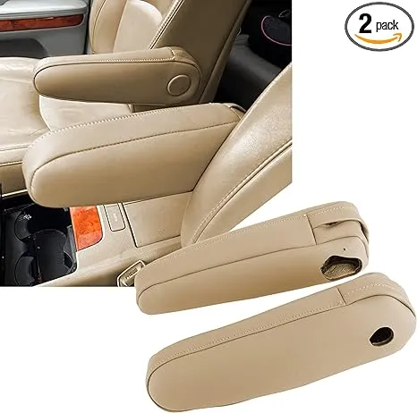 FZJDSD 2 Pcs Beige Leather Seat Armrest Cover Compatible with Lexus RX300 RX330 RX350 2003 2004 2005 2006 2007 2008 2009 at MechanicSurplus.com LXBP