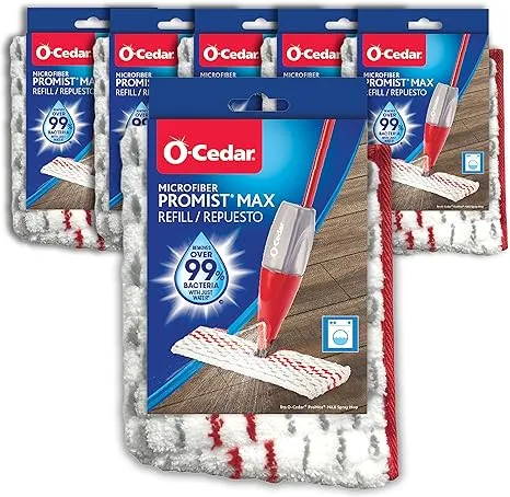 O-Cedar Pro Mist 9 in. Sponge Microfiber Mop Refill 1 pk