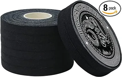 Jiu Jitsu Finger Tape, 8-Rolls, Black