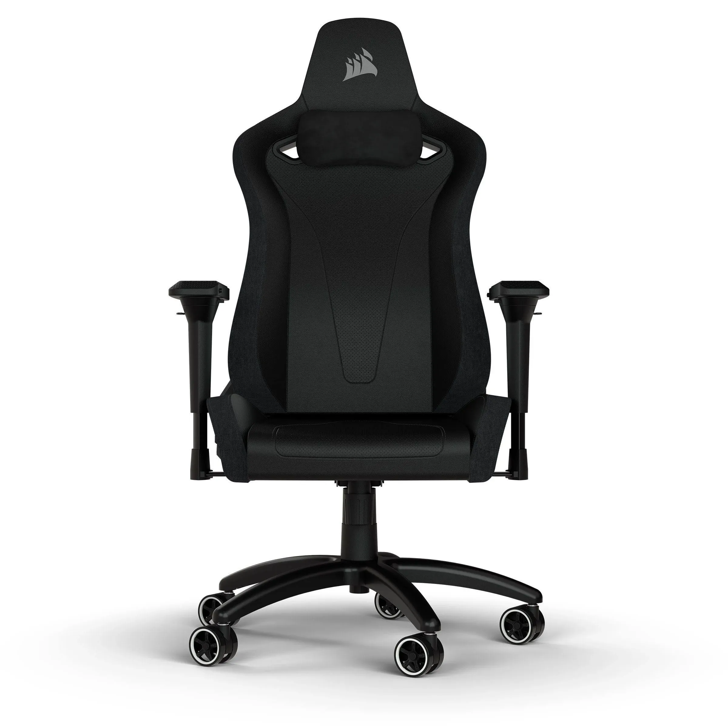 Corsair TC200 Gaming Chair - Plush Leatherette - Black/Black