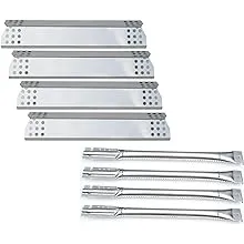 Direct Store Parts Kit DG173 Replacement 16 15/16 inch Burner, Heat Plate, Ignitor kit for Kitchen Aid 720-0733A, 720-0745, 720-0745B 4 Burner Gas Grill Models, 4 Pack