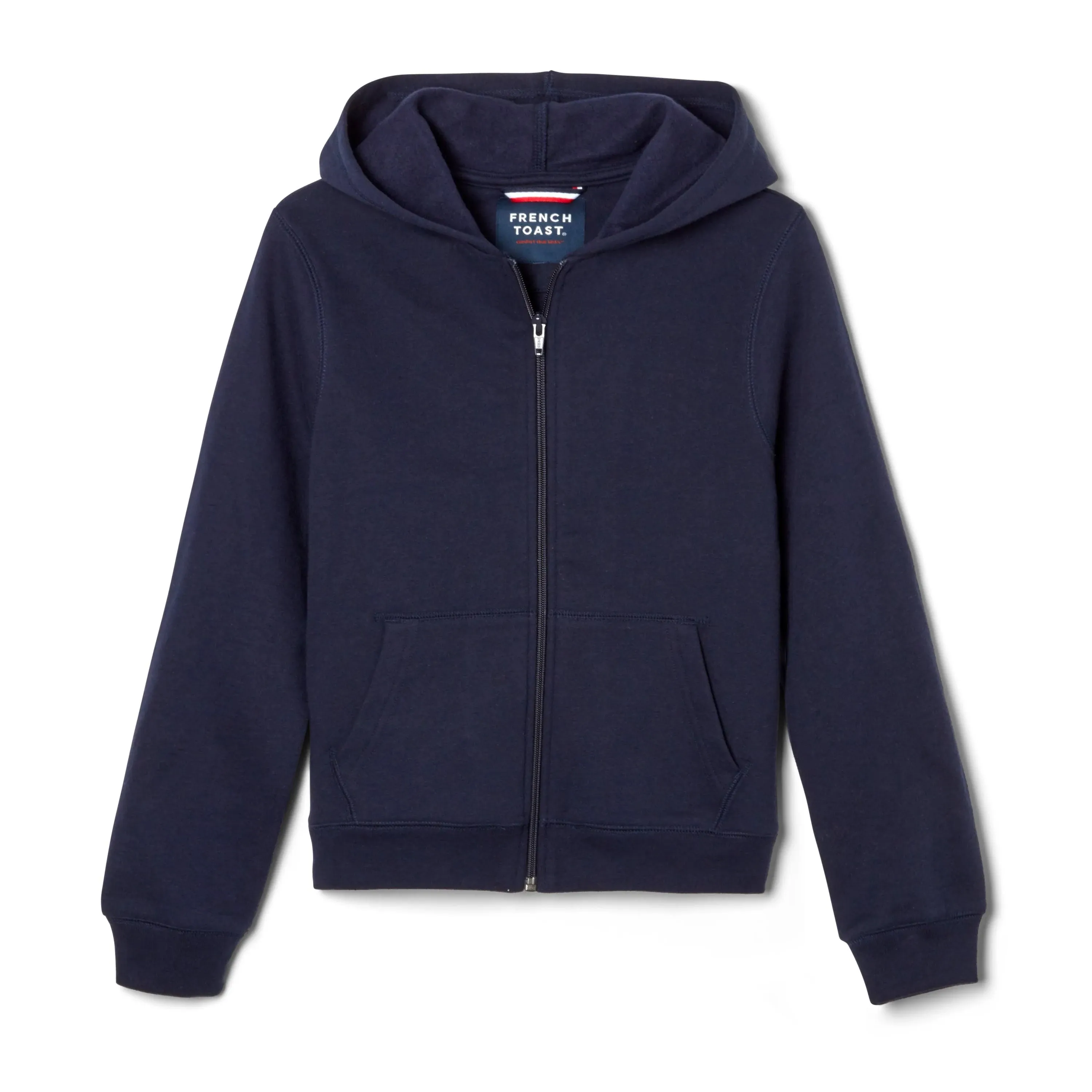 French Toast Boys School Uniform Zip Front Fleece Hoodie