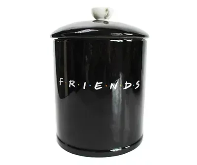 Friends Central Perk Logo Large Canister Ceramic Cookie Jarr 9.5 Hx 7 D