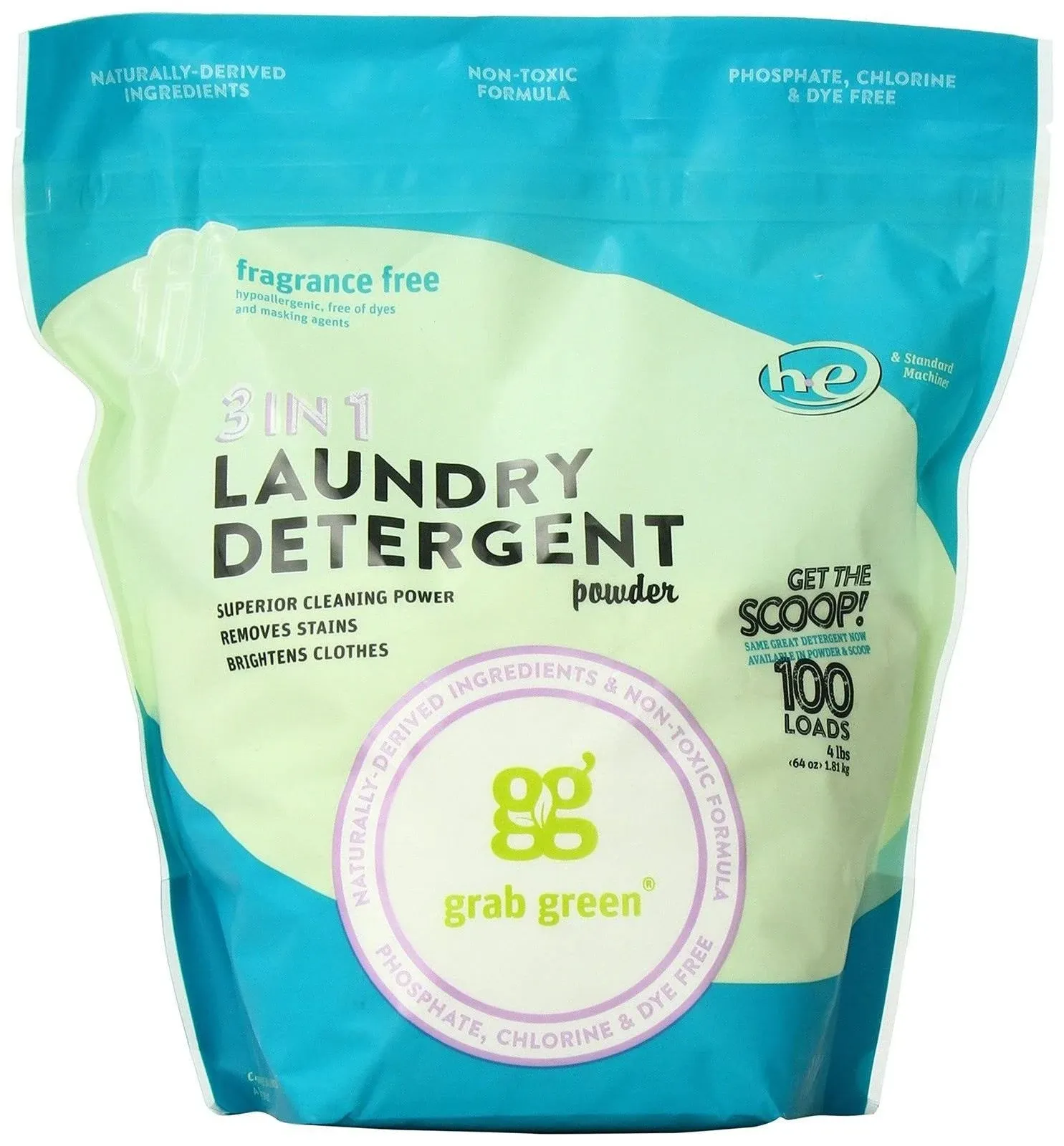 Grab Green 3-in-1 Laundry Detergent Powder