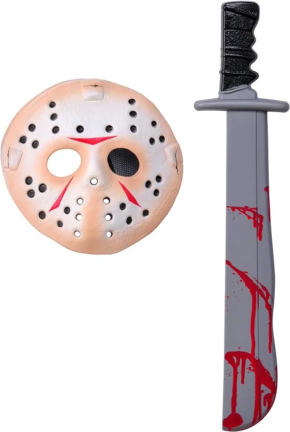 Friday The 13Th Jason Voorhees Mask And Machete Set