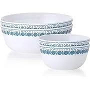 Corelle ED Bowl Set 4pk Med, 4 PIECE, Azure Medallion