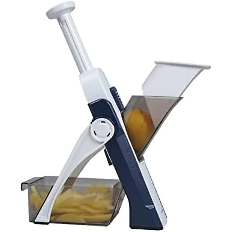 SUPMAKIN Safe Mandoline Slicer for Kitchen, Adjustable Potato Slicer,Vegetable Chopper, Mandolin Food Slicer, French Fry Cutter, 5 in 1 Chopping Artifact for Kitchen Chef Meal Prep