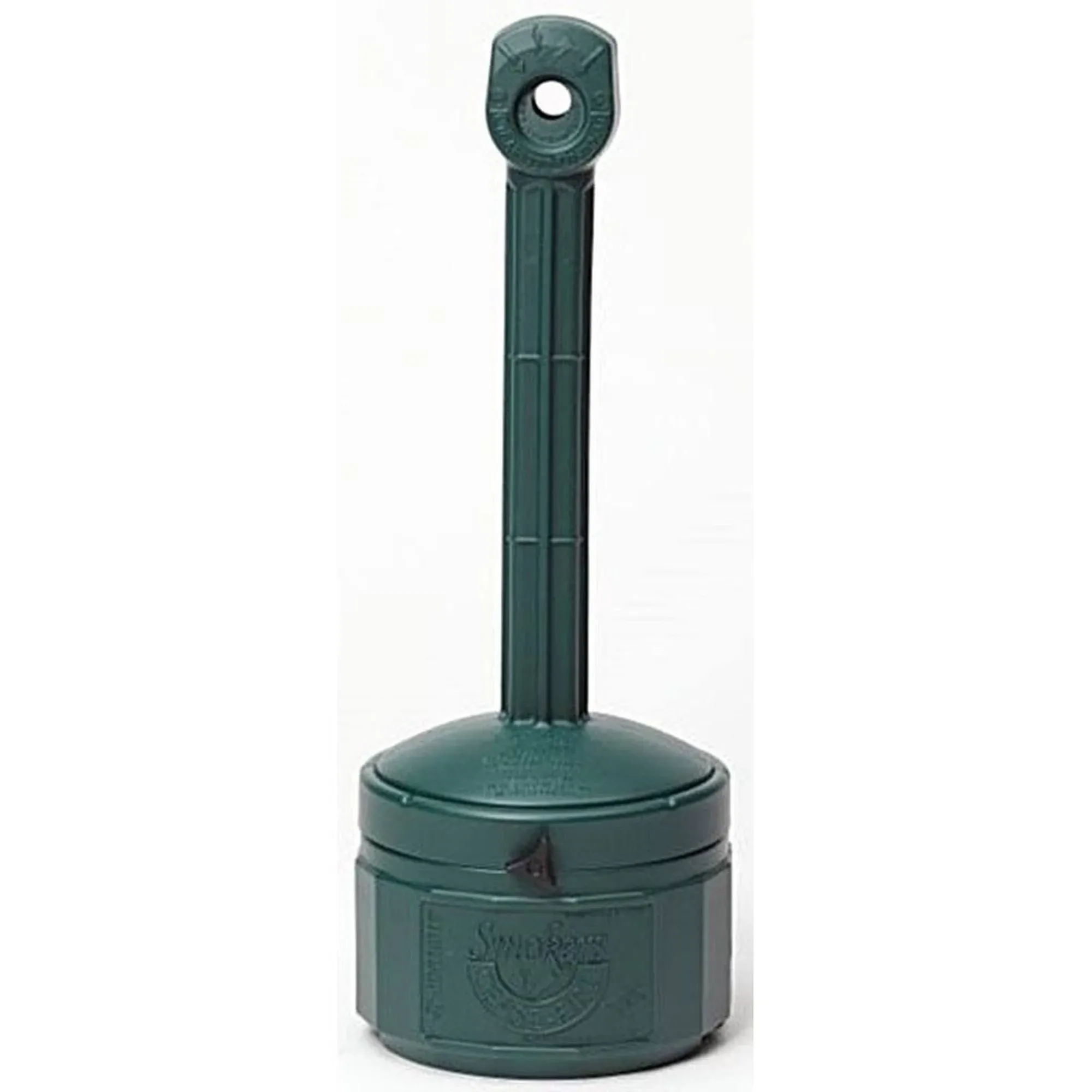 Justrite 26806G Smokers Cease-Fire Cigarette Receptacle, 1 gal., Green