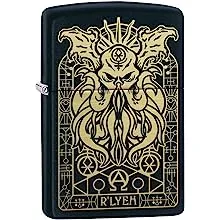 Zippo Monster Design Black Matte Pocket Lighter