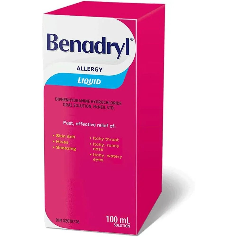 Benadryl Liquid Elixir, 100ml