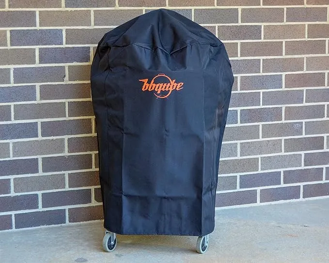 BBQube Heavy Duty Large Kamado Grill Cover for Vision Grill, Louisiana Grill 24", Kamado Joe, Char-Griller Akorn Kamado and Other Large Grills of The Similar Size, 31" (Dia) x 47" (Tall)