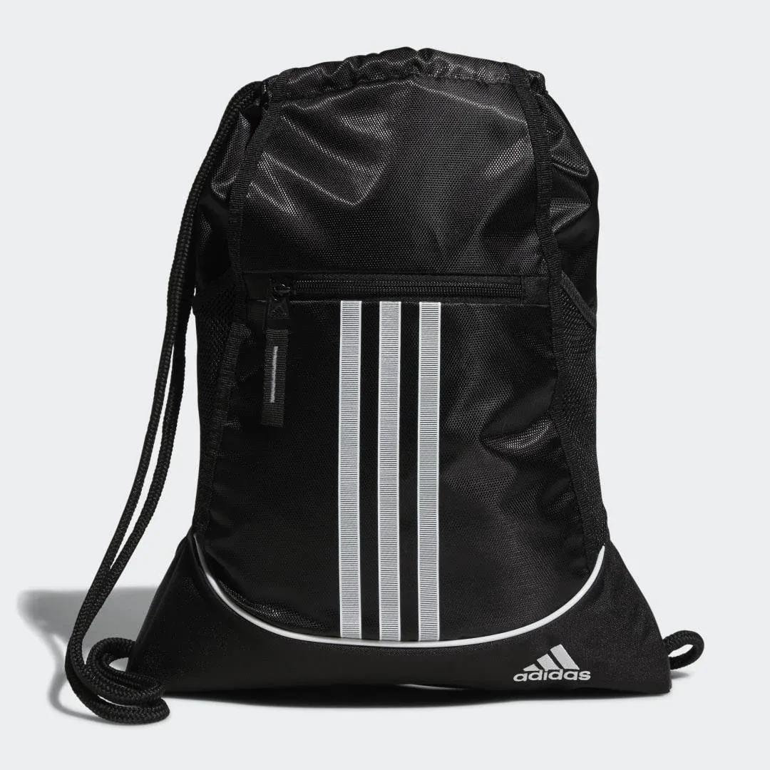 Drawstring Backpack Adidas Sport Gym Sack Bag School Clothes Shoes Sackpack New