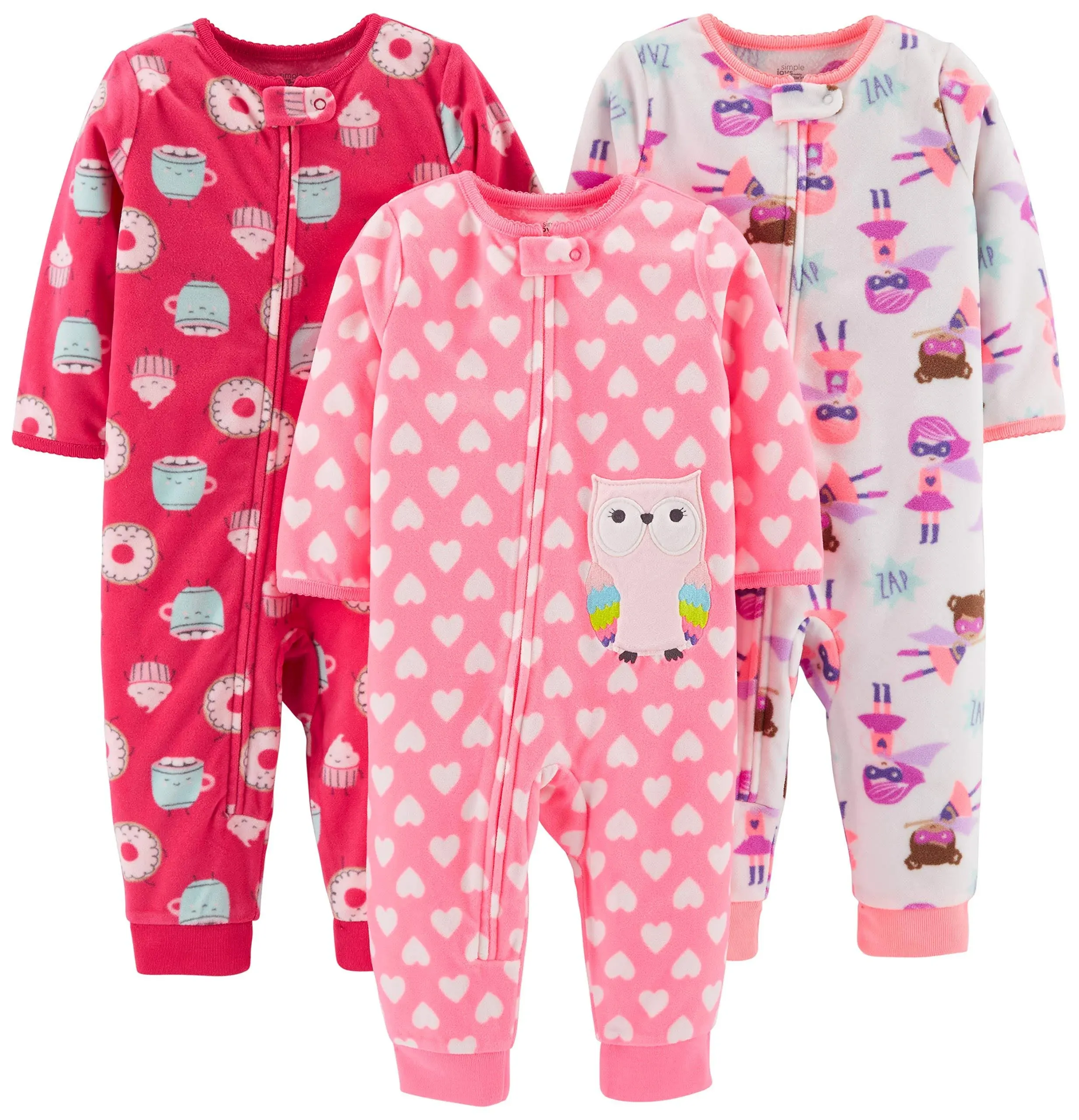 Simple Joys by Carter's Kids' 3-Pack Snug Fit Footless Cotton Pajamas