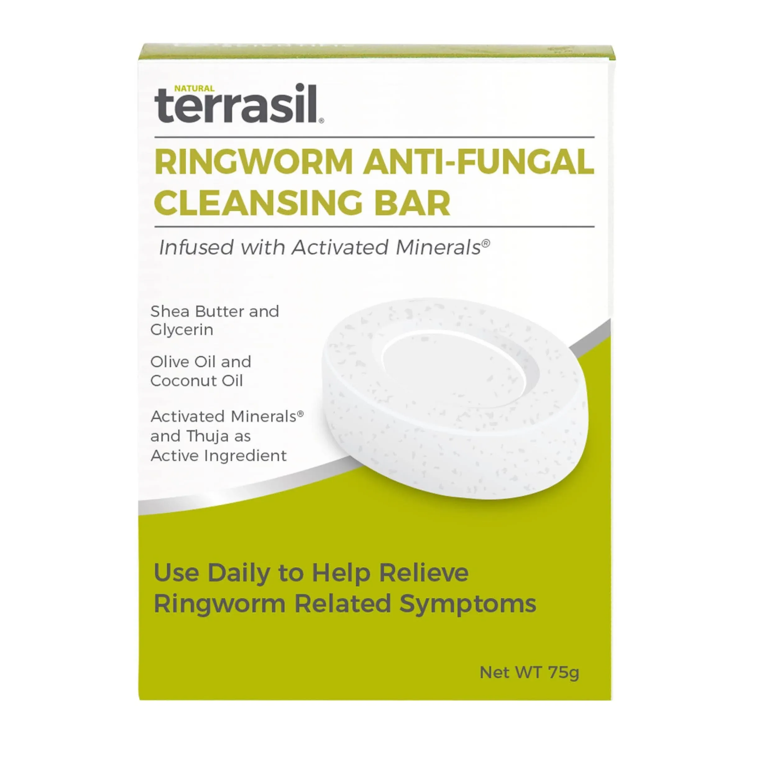 Terrasil Ringworm Soap - Antifungal Soap Bar with Natural Ingredients - for Adults and Kids - 75gm