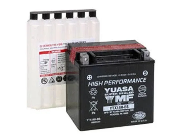 Yuasa YUAM6RH4H YTX14H-BS Battery