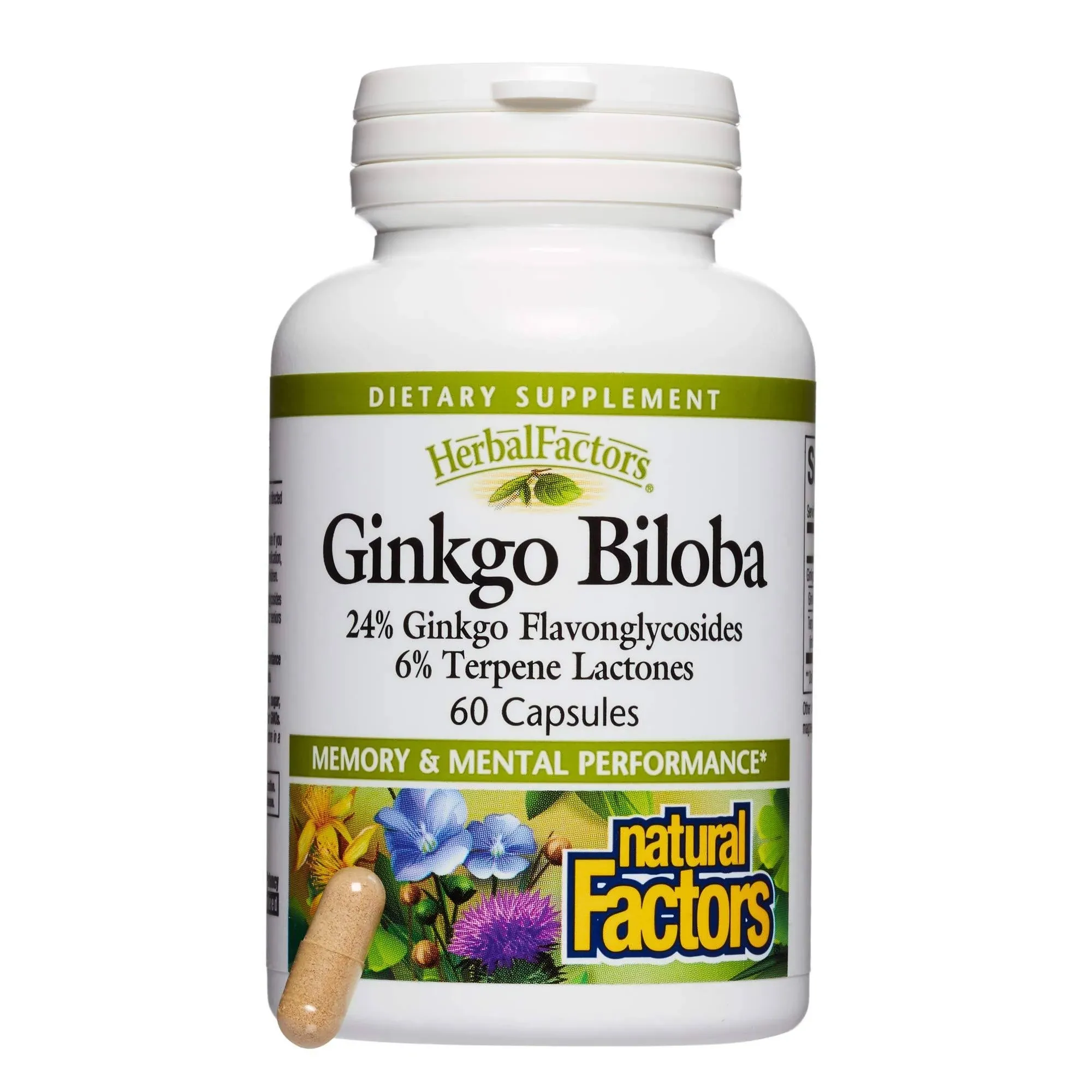 Natural Factors Ginkgo Biloba 60 Capsules