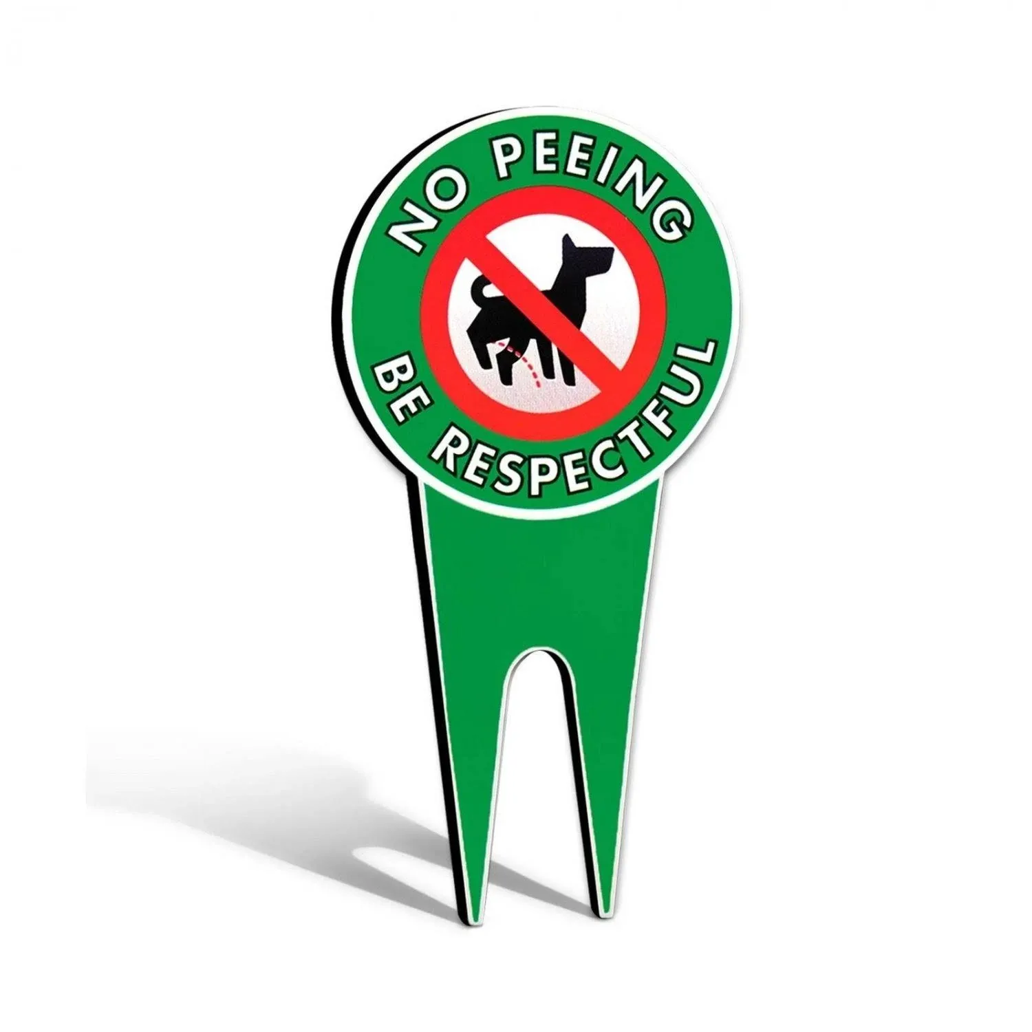 Art Lawn Decoration No Peeing Be Respectful Dog Sign