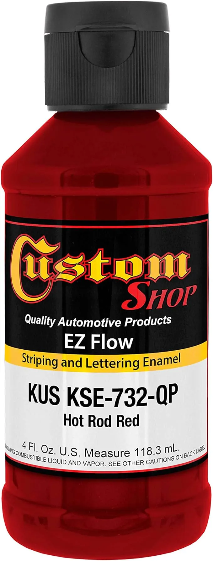 Custom Shop KSE732-QP Hot Rod Red - EZ Flow Pinstripe & Lettering Enamel Paint