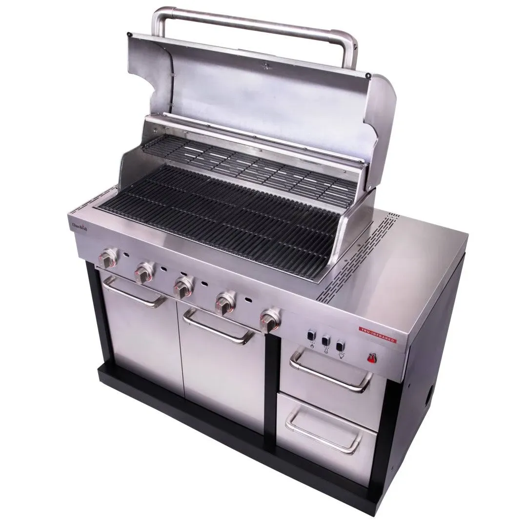 Charbroil Medallion Series Modular Outdoor Kitchen Amplifire 5-Burner Propane Gas Grill - 463246118 : BBQGuys