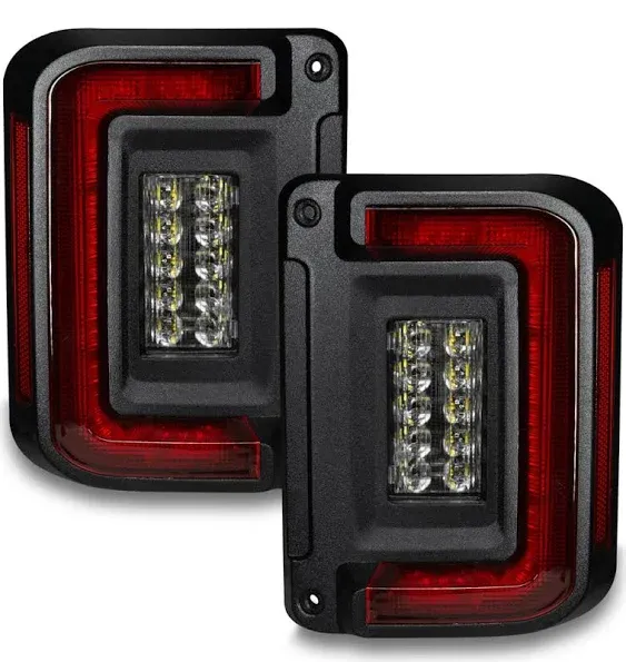 ORACLE Lighting Flush Mount LED Tail Lights (Pair) for 07-18 Jeep Wrangler JK ...