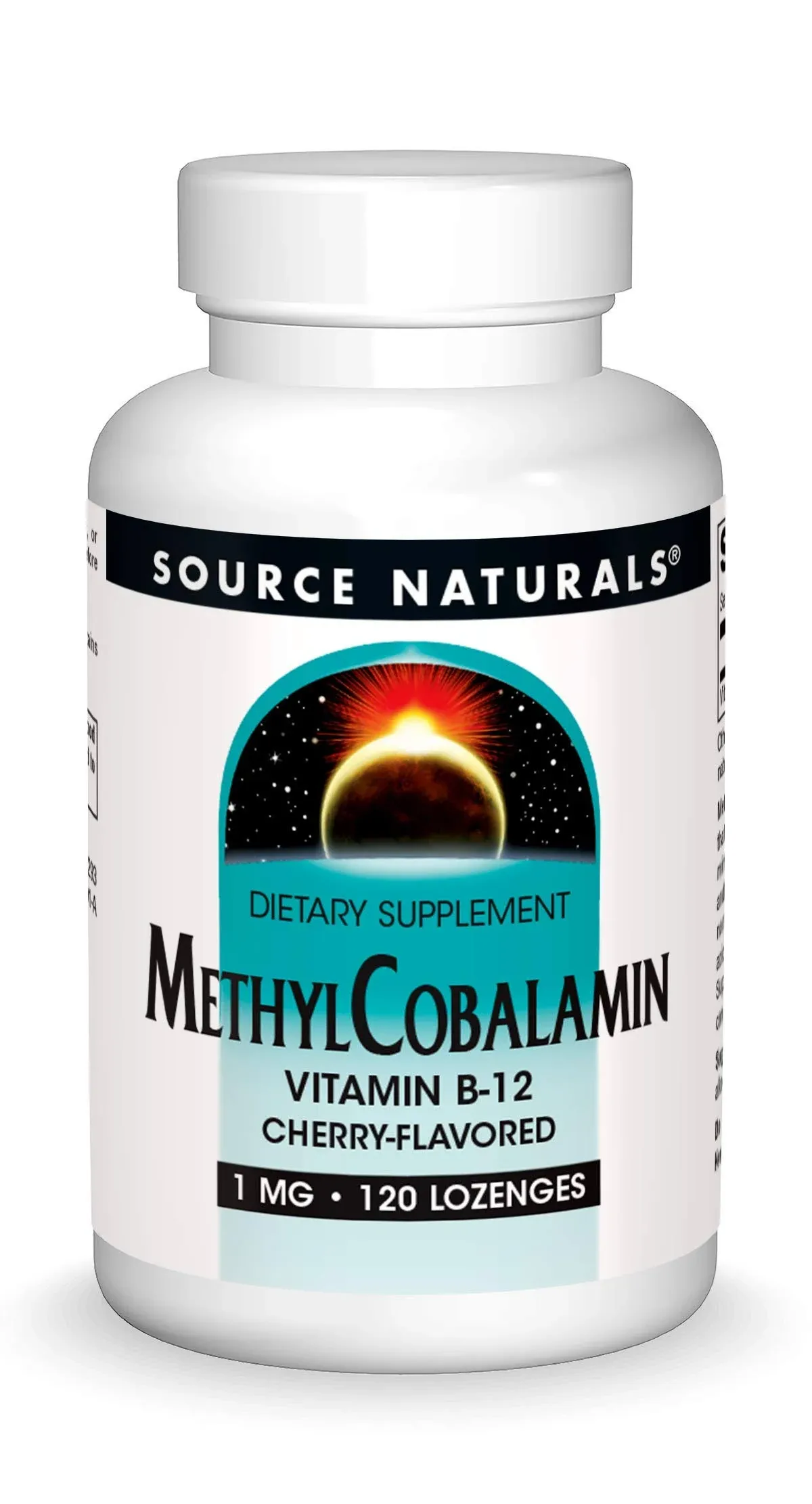 Source Naturals HydroxoCobalamin, Vitamin B-12, 1 mg - 120 Cherry Flavored Lozenges