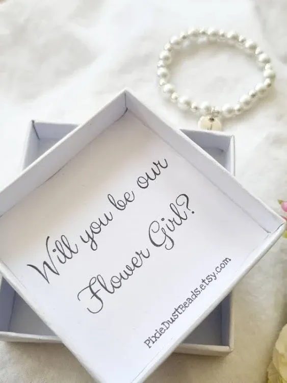 Flower Girl Proposal Proposal Bracelet Will You  Be Our Flower Girl Flower Girl Bracelet Flower Girl Flower Girl Gift Wedding Favours gift