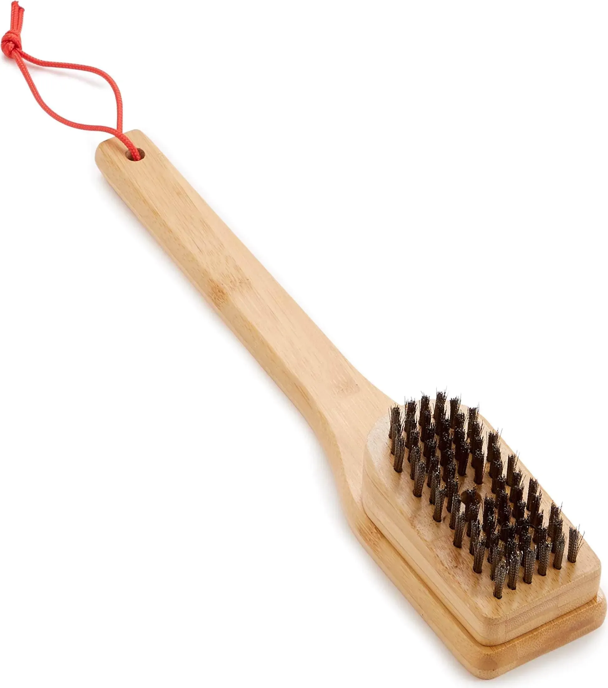 Weber Bamboo Grill Brush with Stainless Steel Bristles, 12 in.